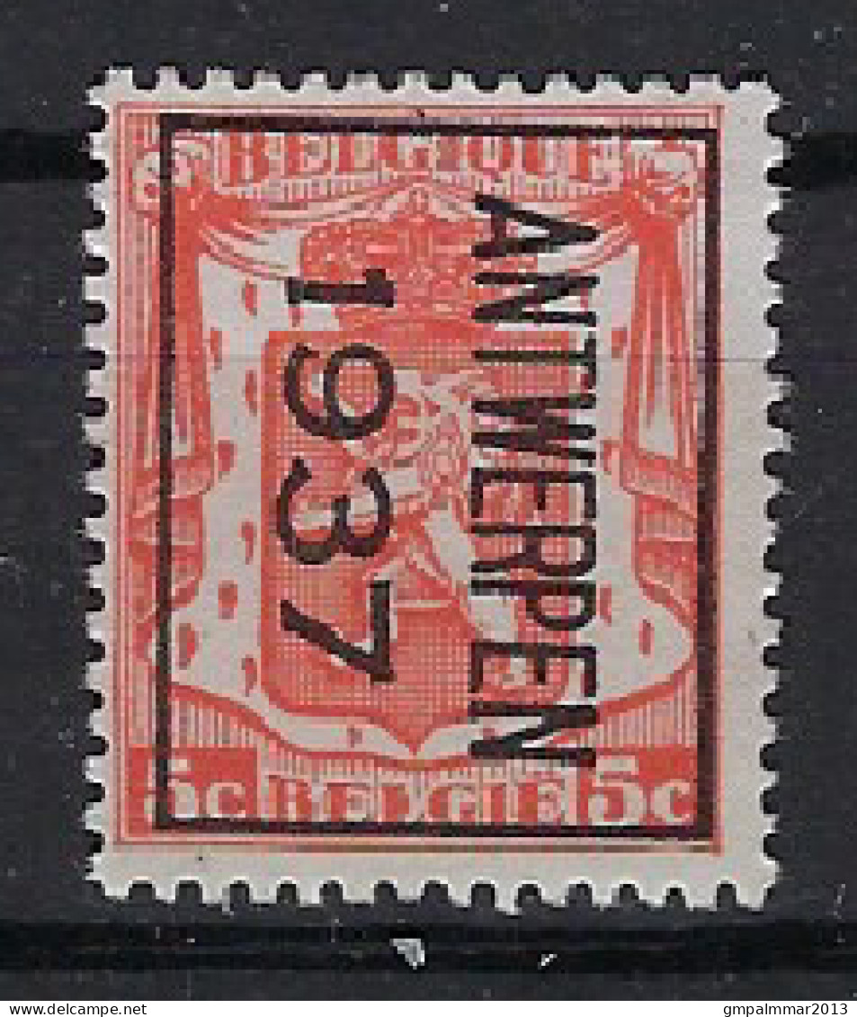 TYPO Voorafgestempeld Nr. 323 B  ANTWERPEN  1937  ;  staat Zie Scan ! LOT 186 - Typo Precancels 1936-51 (Small Seal Of The State)
