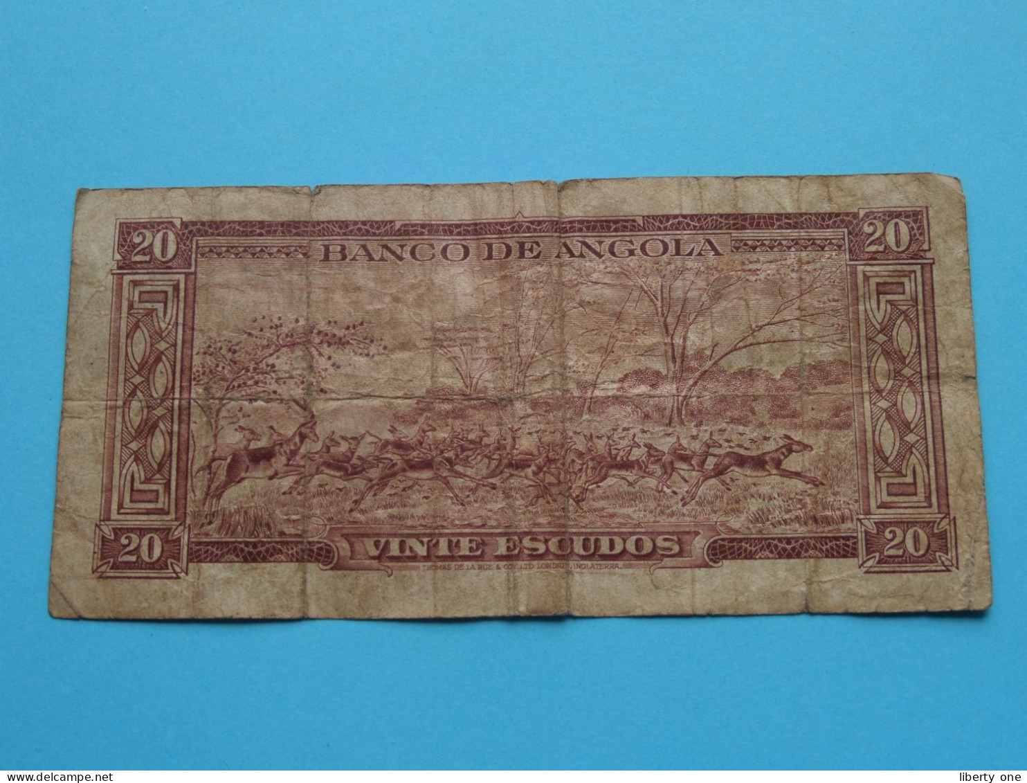 Vinte Escudos ( 3NT288701 ) Banco De ANGOLA ( Voir / See > Scans ) Circuler ! - Angola