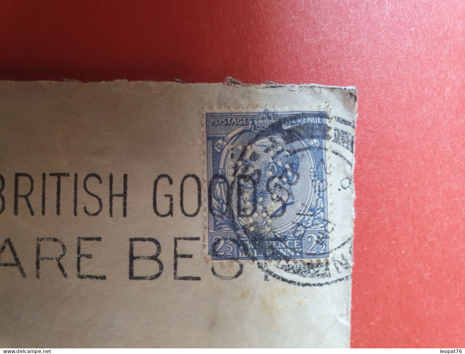 GB - Perforé Sur Lettre Commerciale De Londres Pour La France En 1926 - Réf 975 - Perfins