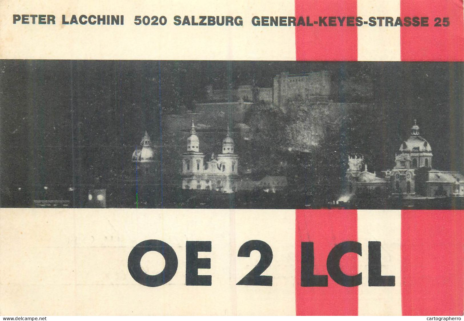 Radio Amateur QSL Card To YO5-3553 From Austria Salzburg OE2LCL - Radio Amateur