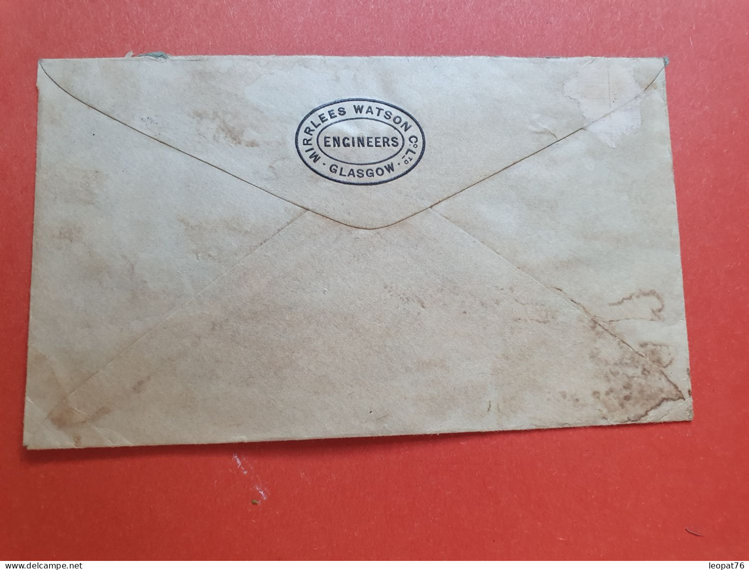 GB - Perforé Sur Lettre Commerciale De Glasgow Pour La France En 1919  - Réf 976 - Perfin