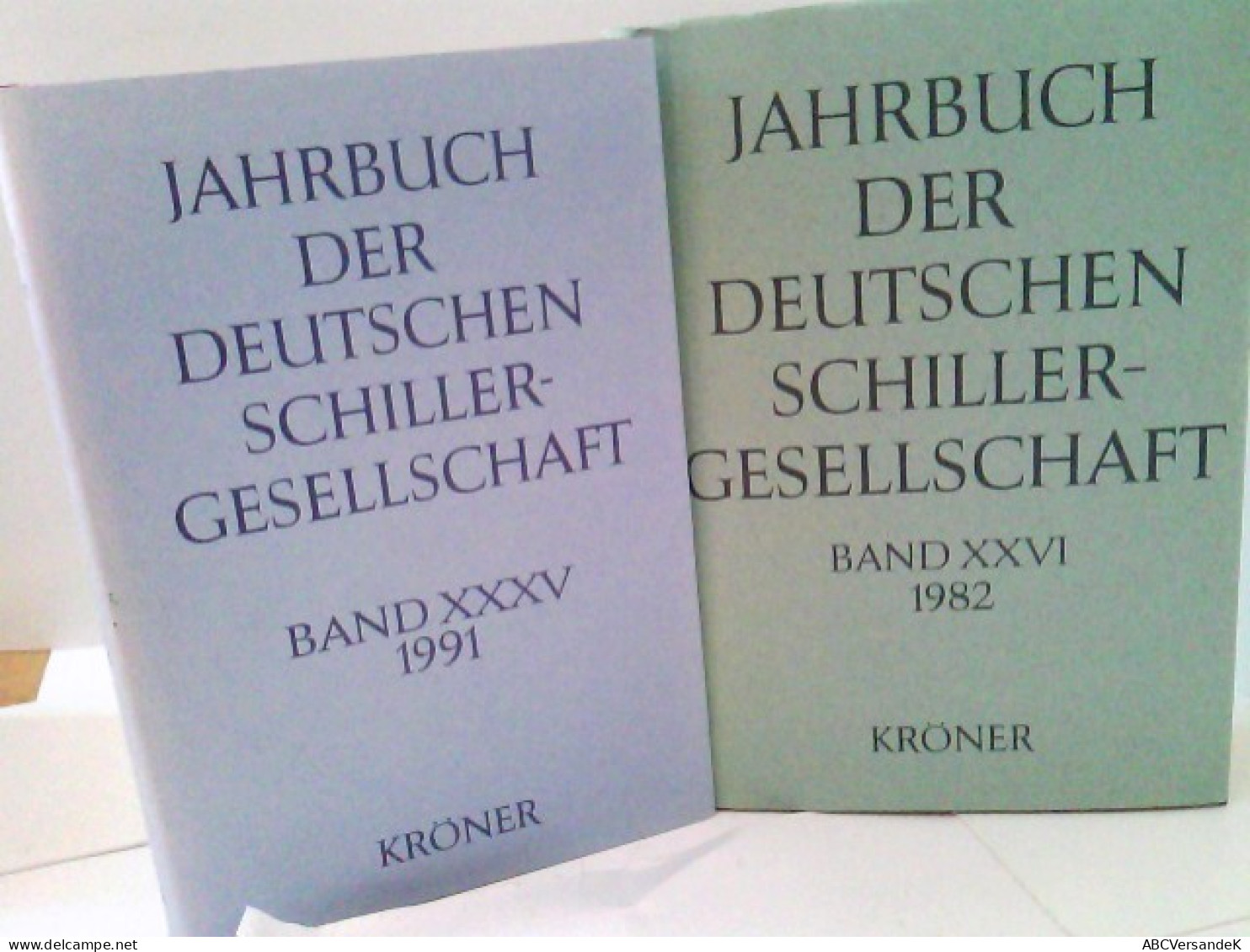 Konvolut: 2 Diverse Bände Jahrbuch Der Deutschen Schillergesellschaft. - Duitse Auteurs