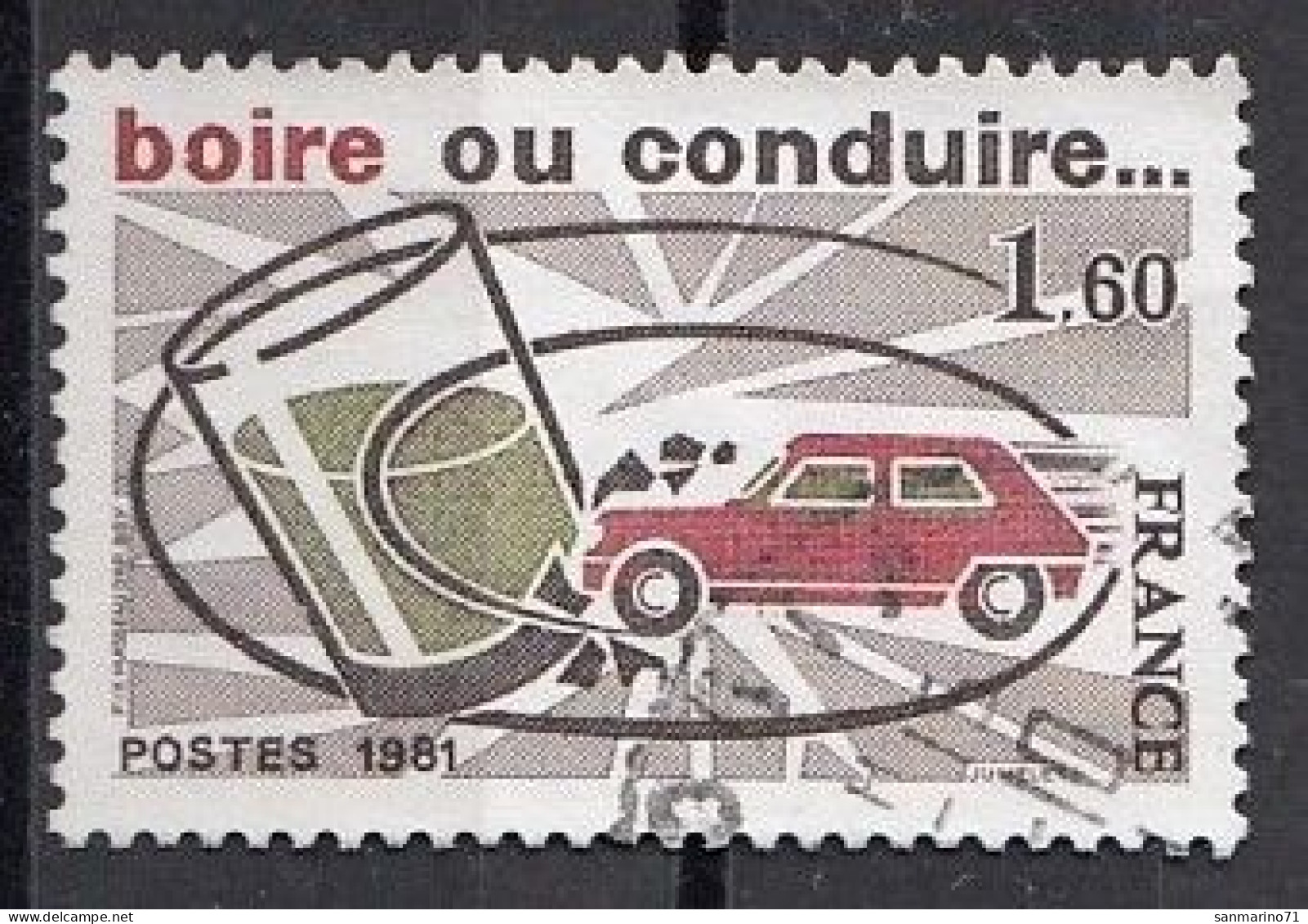 FRANCE 2278,used,falc Hinged - Unfälle Und Verkehrssicherheit