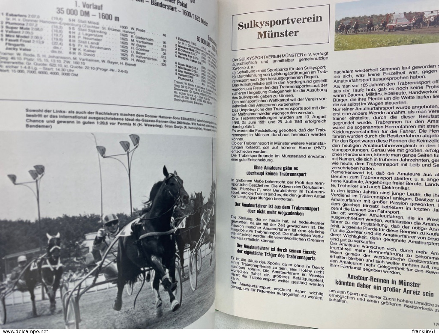 Album Des Trabrennsports : 1981. Jahreschronik Für Trabrennsport Und Traberzucht. - Sports