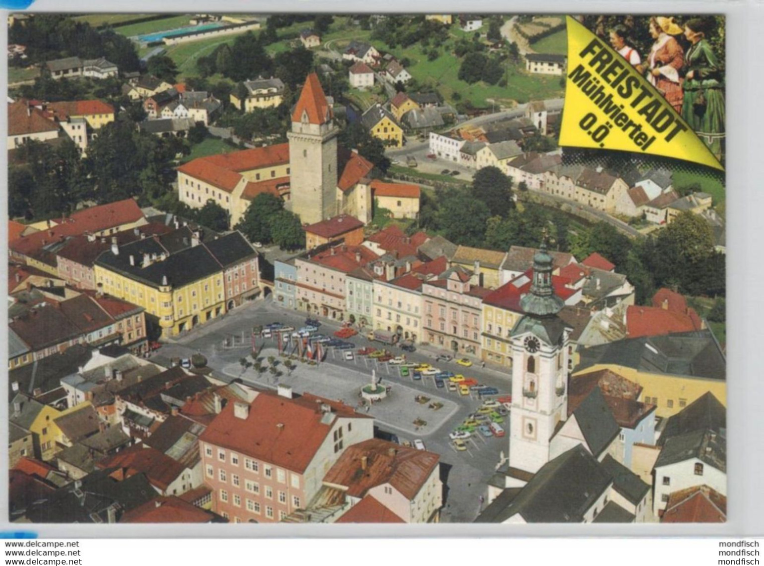 Freistadt - Stadtplatz - Luftbild - Auto - LKW - Freistadt