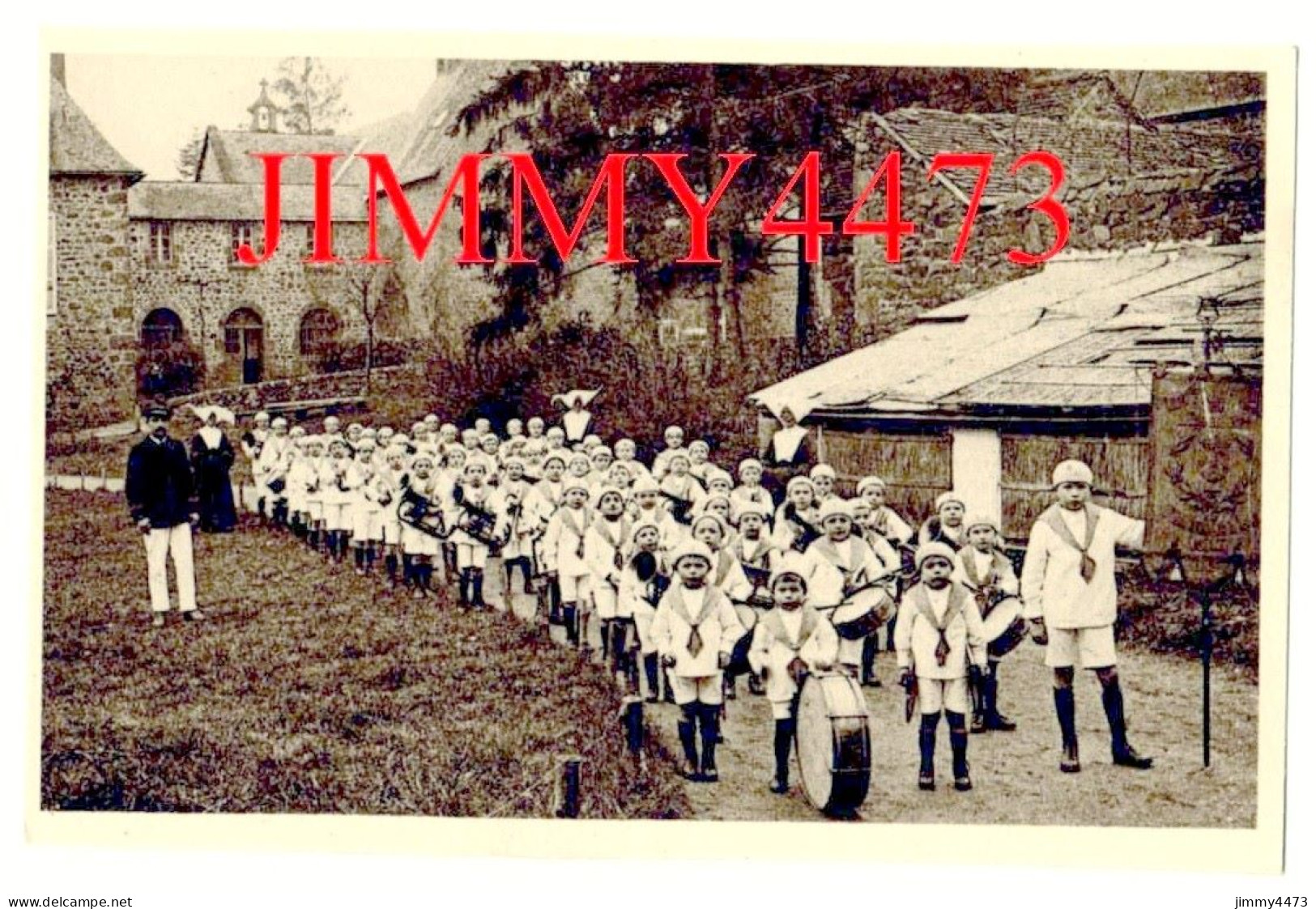 CPA - Défilé De La Fanfare Des Orphelins - ST-FRAIMBAULT-de-PRIERES ( Canton De Lassay ) - N°7 - Edit. A. Dubosq - Groupes D'enfants & Familles