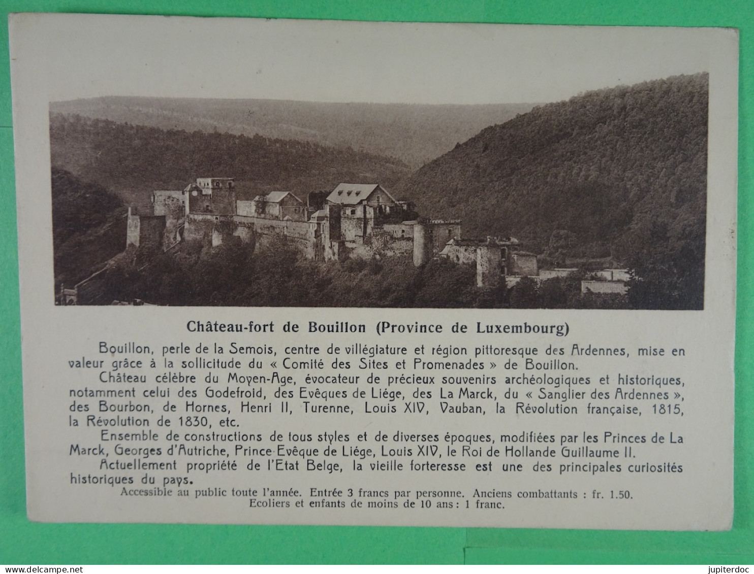 Château-fort De Bouillon (Province De Luxembourg) (Format : 14,5 Cm X 10,5 Cm) - Bouillon