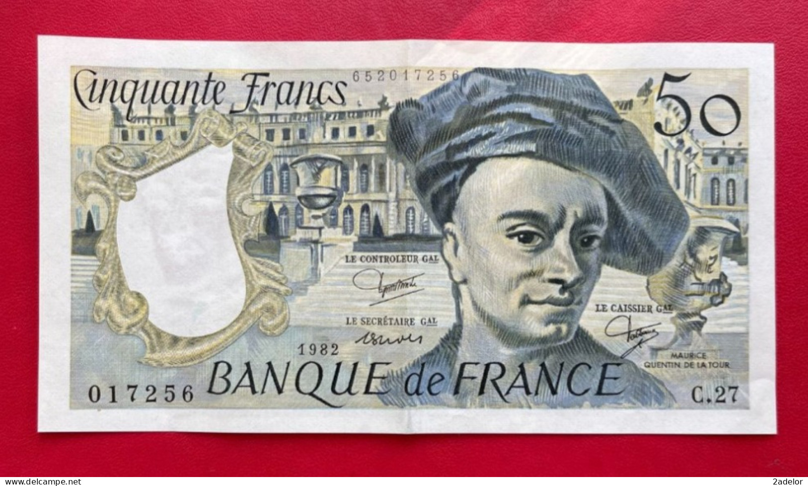 Beau Billet De 50 Francs Quentin De La Tour 1982. Etat TTB/SUP - 50 F 1976-1992 ''quentin De La Tour''