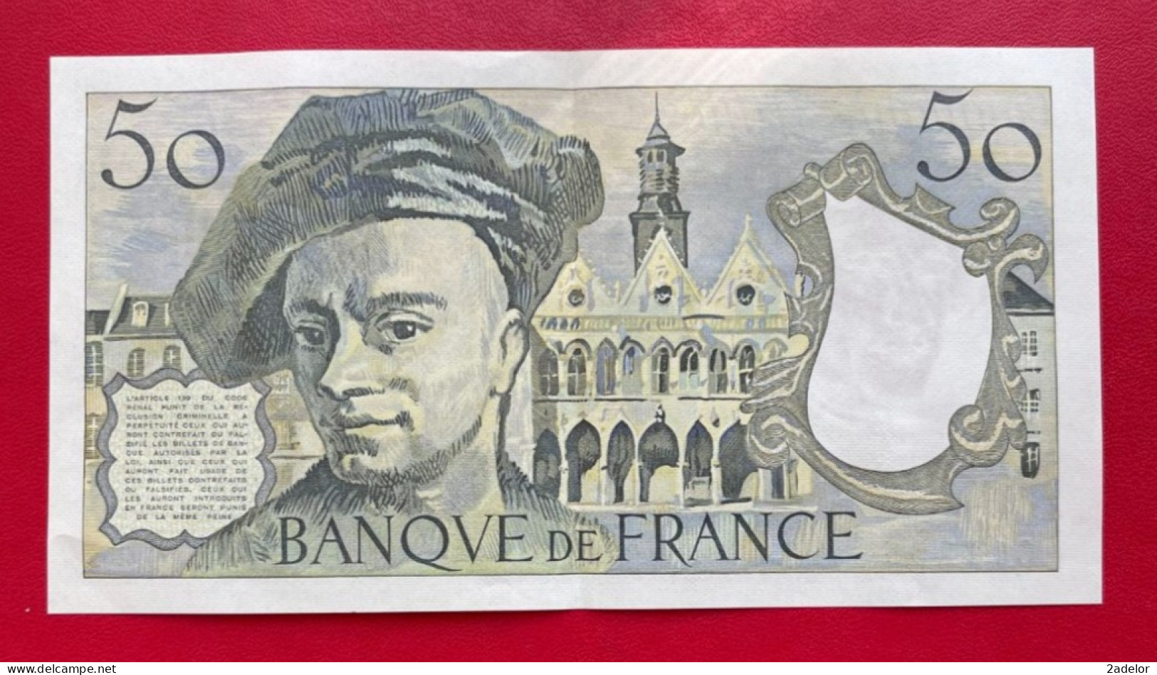 Beau Billet De 50 Francs Quentin De La Tour 1982. Etat TTB/SUP - 50 F 1976-1992 ''Quentin De La Tour''