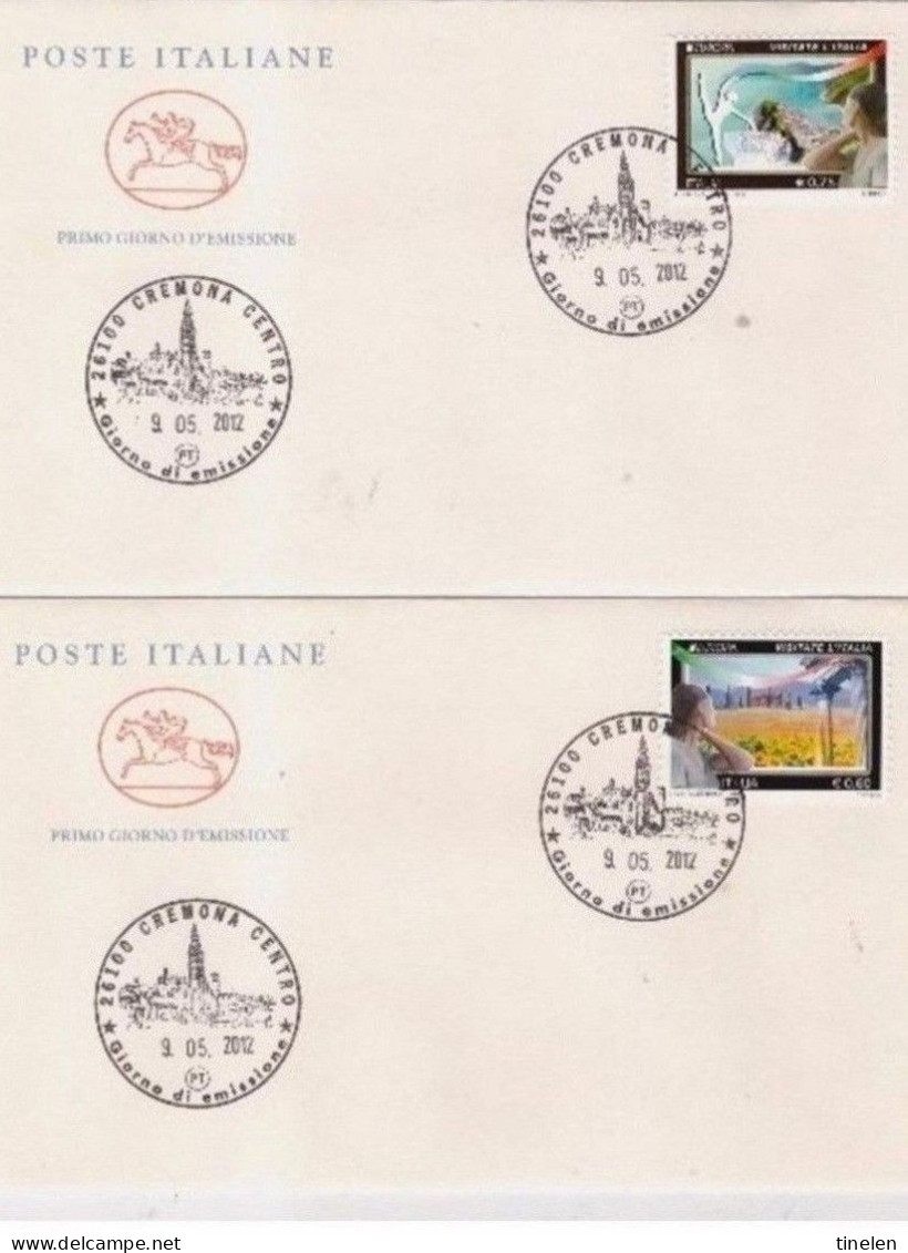 ITALIA  - 9 5 2012    2  FDC EUROPA - 2012