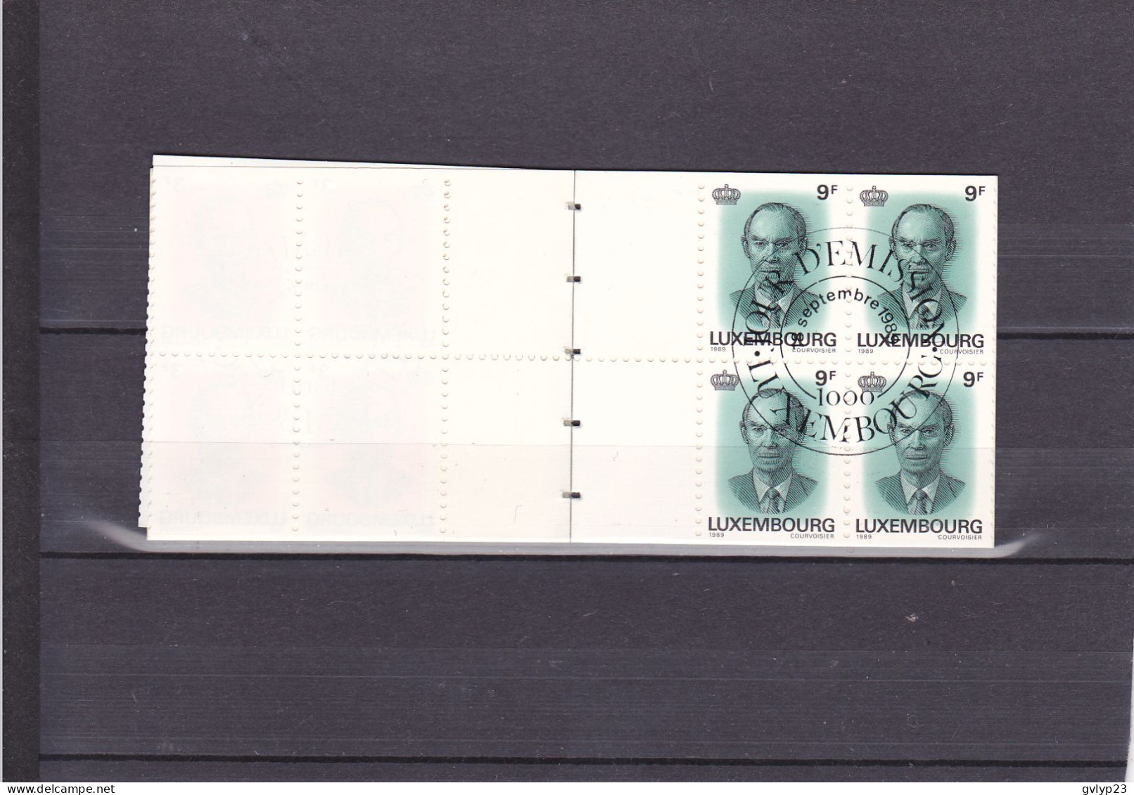25° ANNIVERSAIRE AVèNEMENT GRAND-DUC JEAN/CARNET DE 60F/1° JOUR D'éMISSION/N° 1175 C YVERT ET TELLIER 1989 - Postzegelboekjes