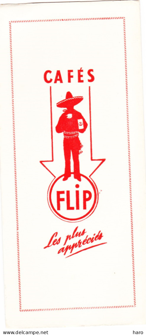 Buvard Publicitaire - Cafés " FLIP " Visé   (b338) - Café & Thé