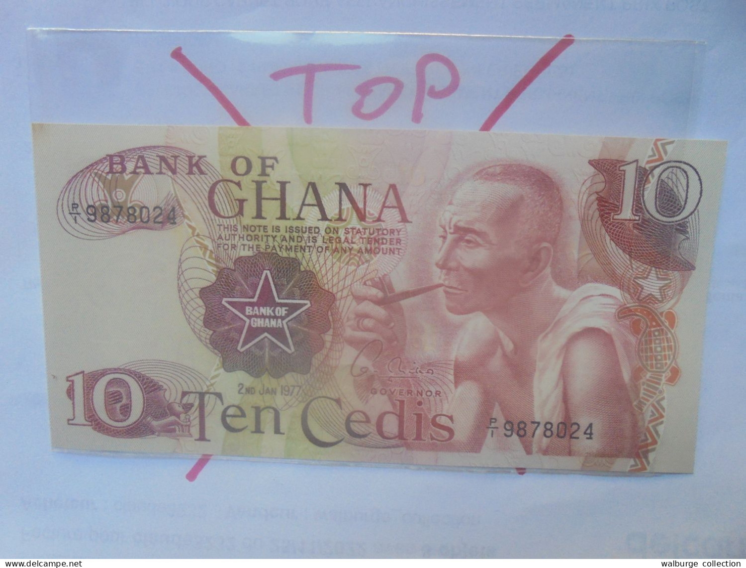 GHANA 10 CEDIS 1977 Neuf (B.29) - Ghana