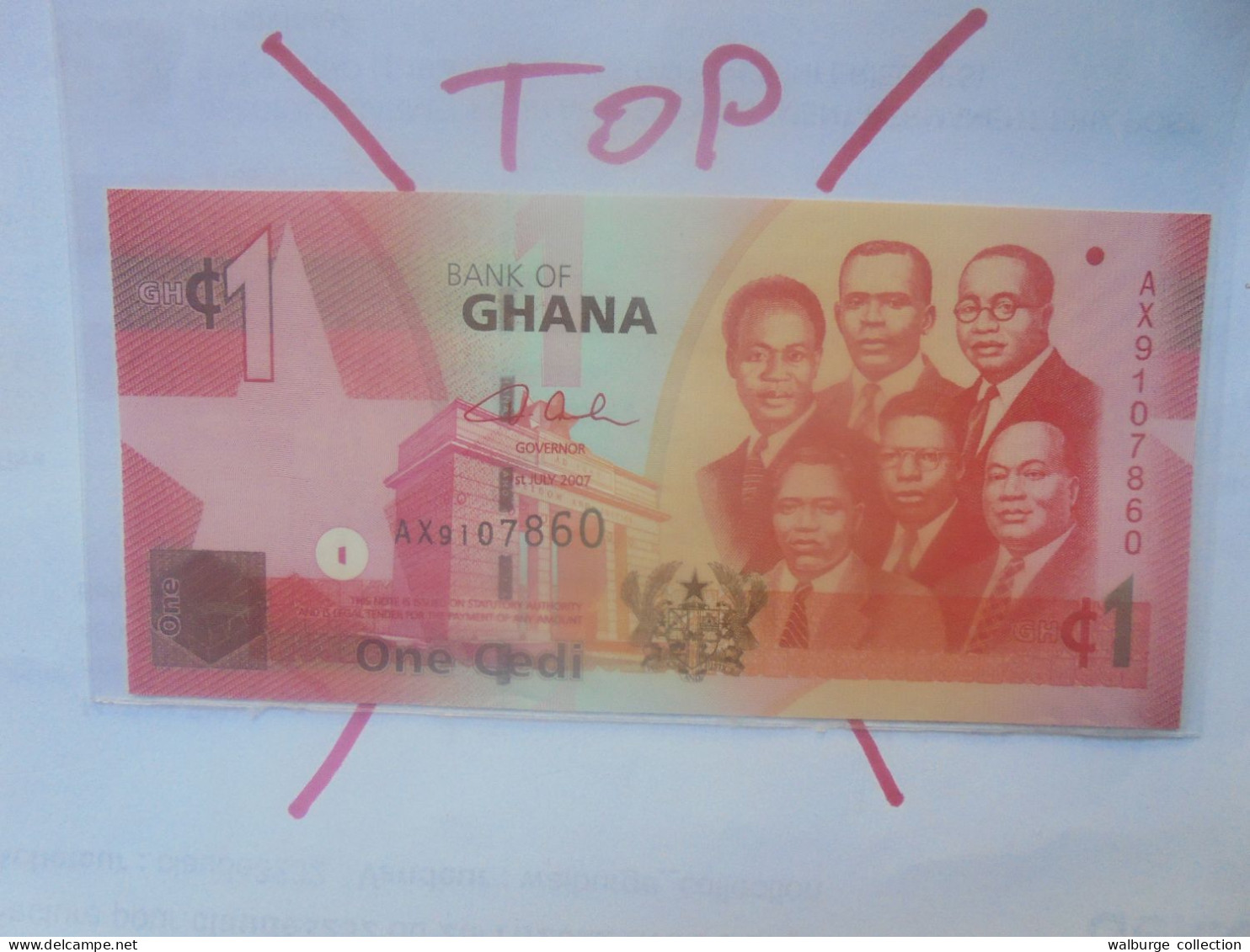 GHANA 1 CEDI 2007 Neuf (B.29) - Ghana