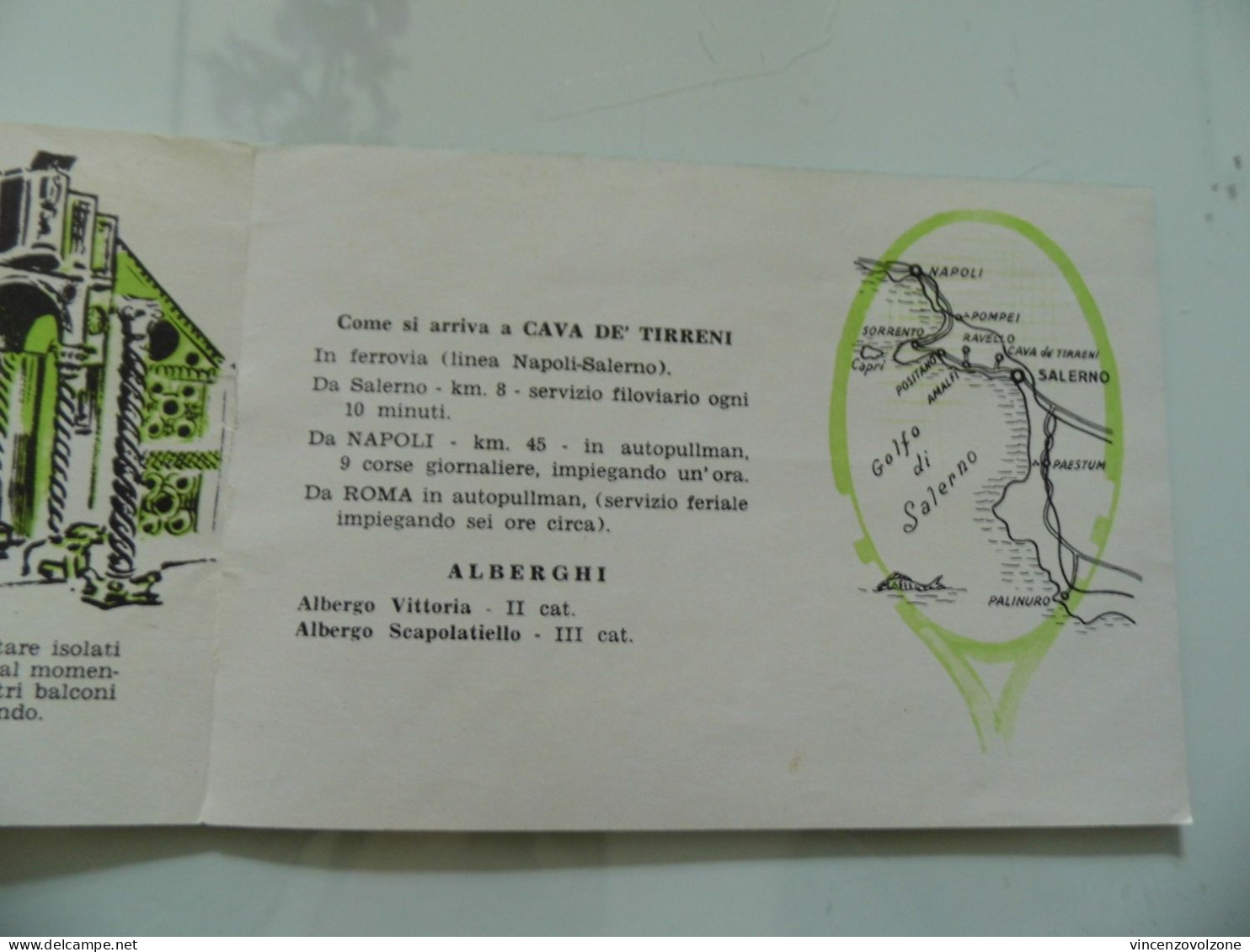 Cartolina Pieghevole "CAVA DEI TIRRENI" EPT Salerno Anni 1960 - Cava De' Tirreni