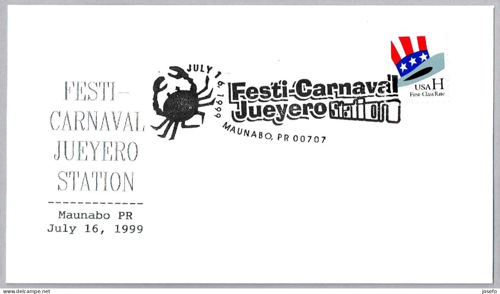 FESTI-CARNAVAL JUEYERO. CANGREJO - CRAB. Maunabo PR 1999 - Carnaval