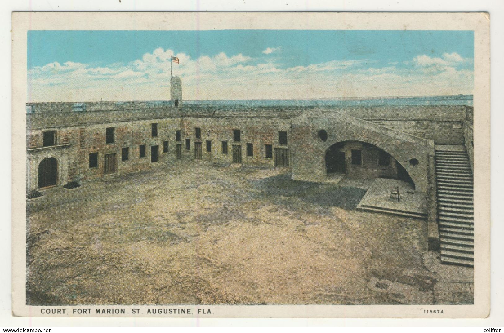 Florida - St- Augustine  -  Court, Fort Marion - St Augustine