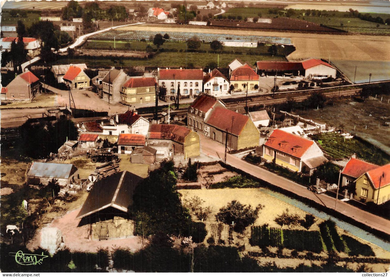 59-RENESCURE- LA GARE VUE AERIENNE - Sonstige & Ohne Zuordnung