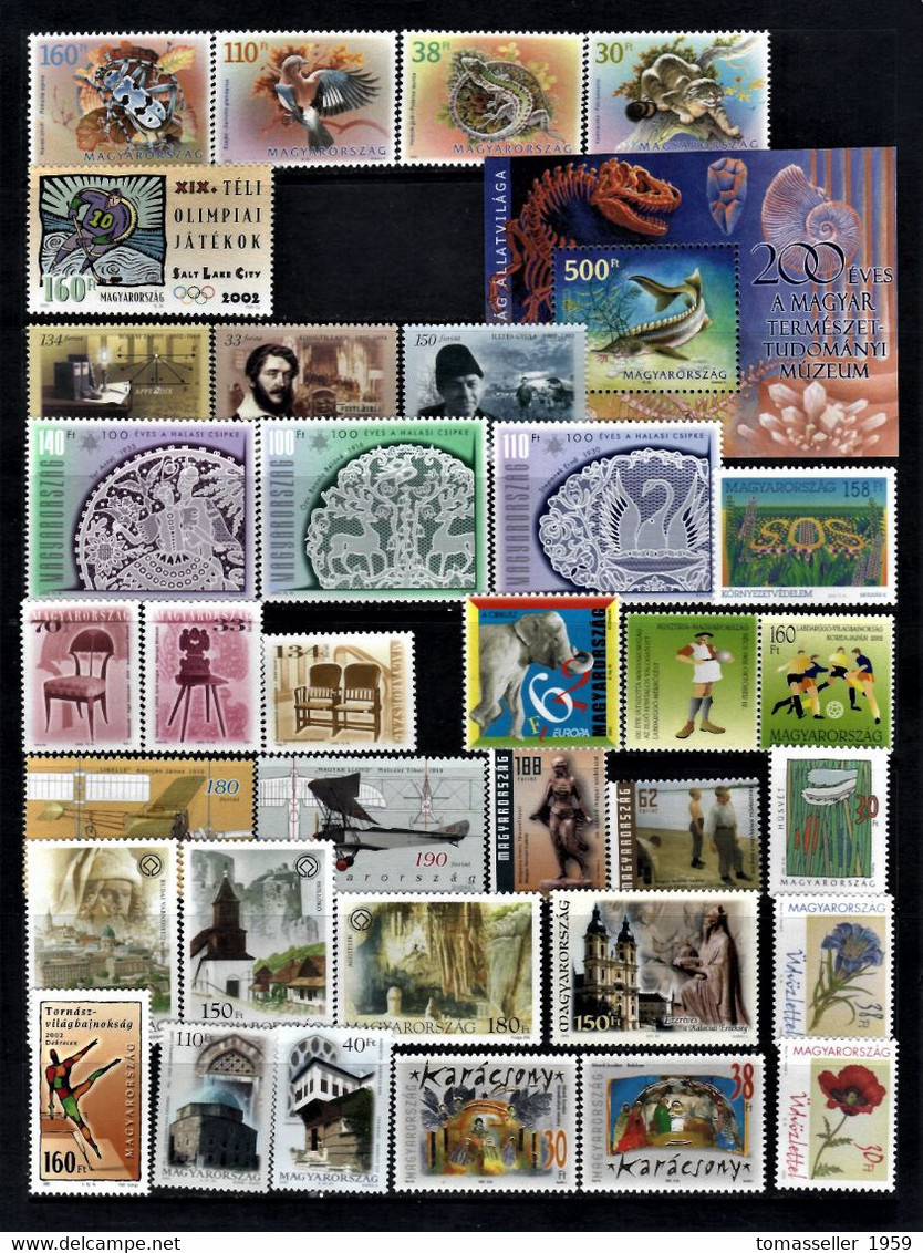 Hungary-2002 Full  Year Set - 25 Issues.MNH - Années Complètes