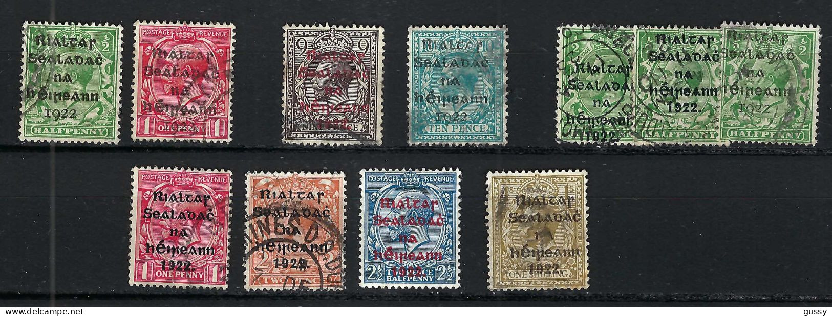 IRLANDE Ca.1922:  Lot D'obl. - Used Stamps