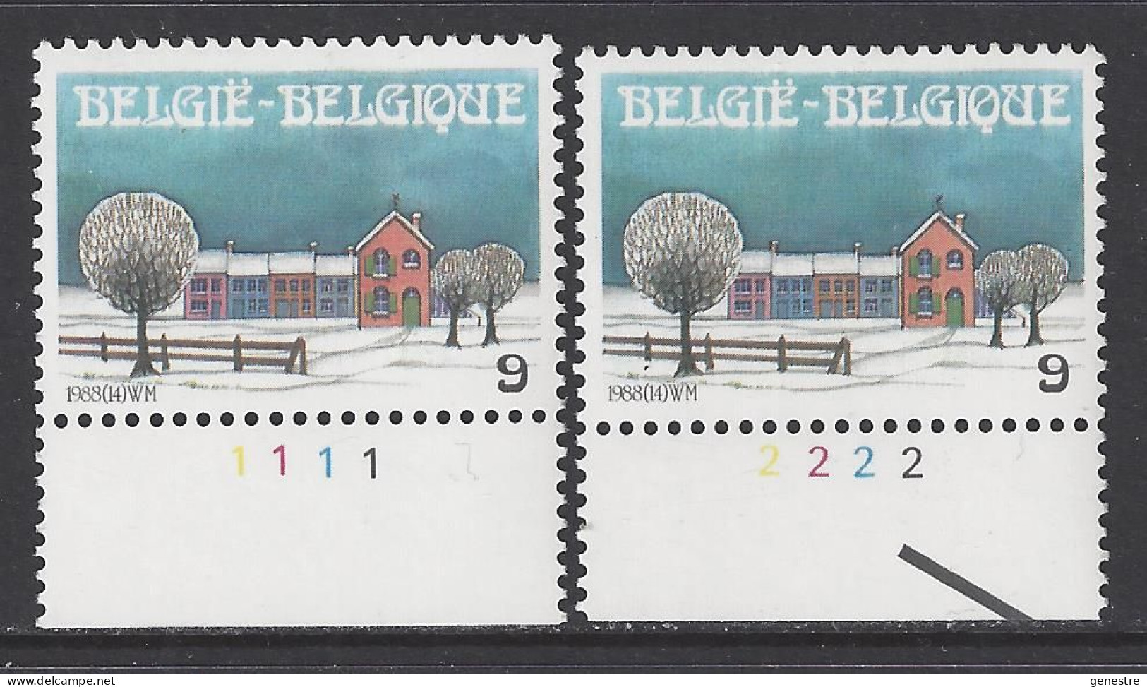 Belgique COB 2307 ** (MNH) - Planches 1 Et 2 - 1981-1990