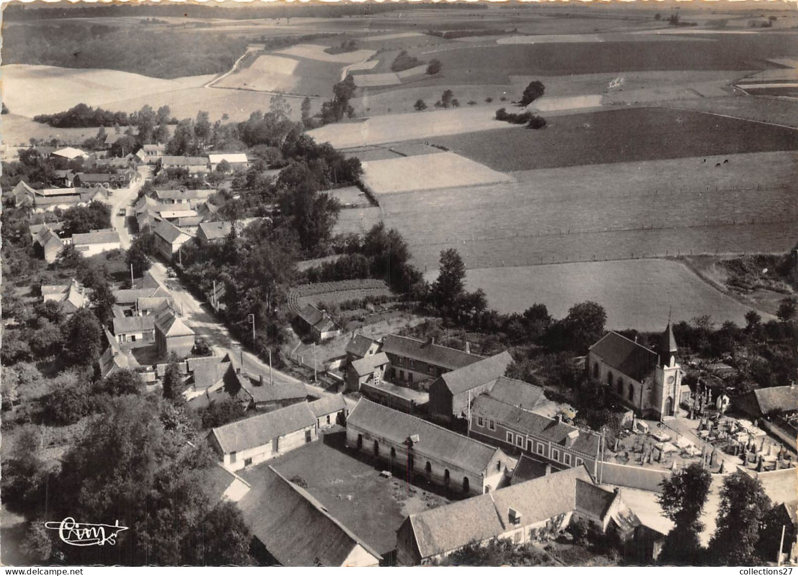 62-ROUSSENT-VUE AEREINNE GENERALE - Sonstige & Ohne Zuordnung