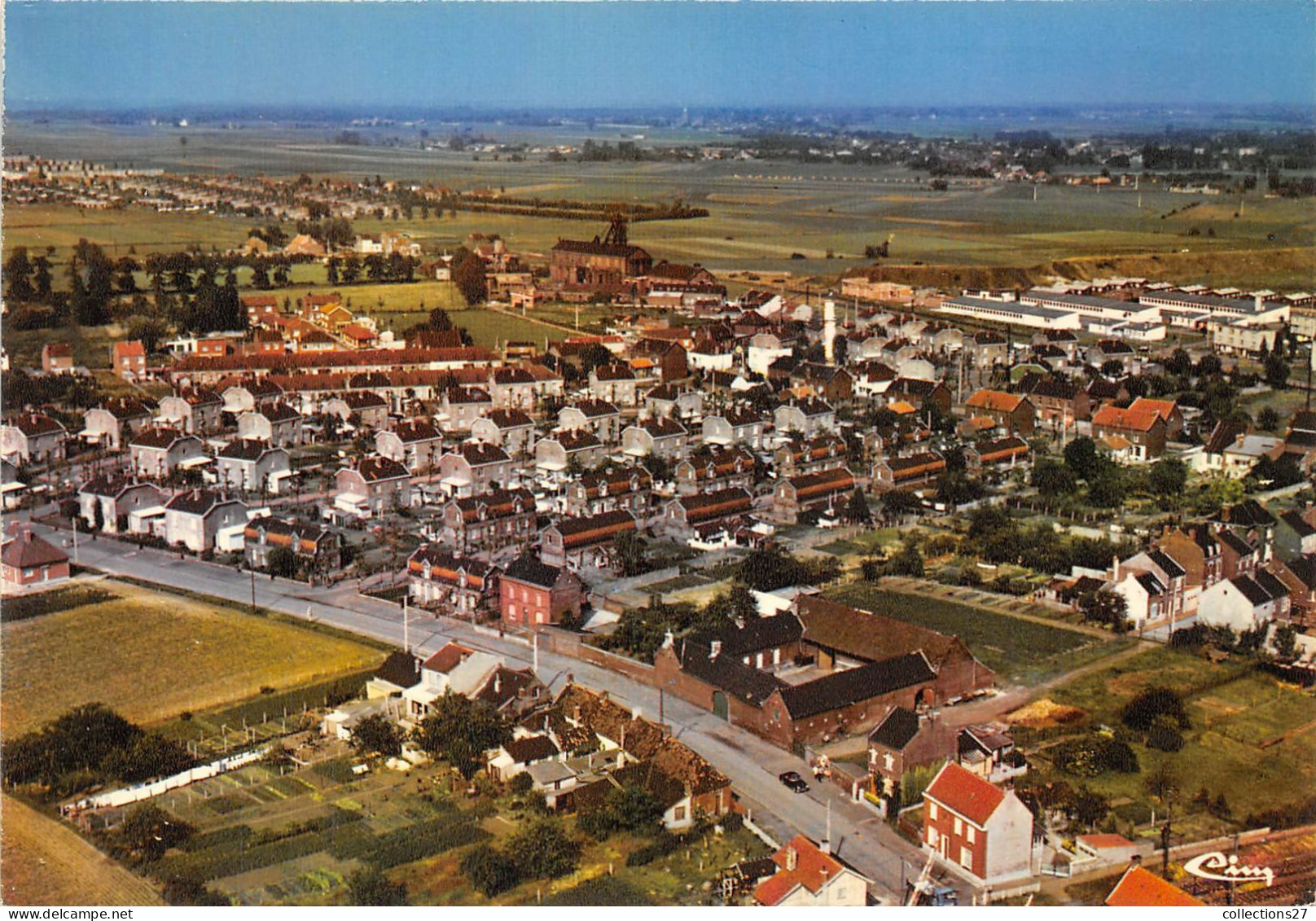 62-LEFOREST- VUE AERIENNE LES CITES FALEMPRISE ET SAPIN VERT - Andere & Zonder Classificatie