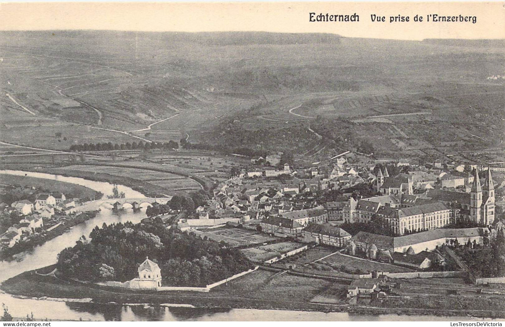 LUXEMBOURG - ECHTERNACH - Vue Prise De L'Ernzerberg - Carte Postale Ancienne - Echternach