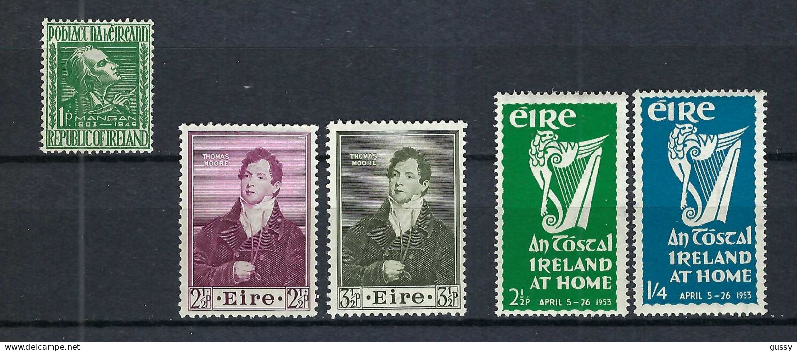 IRLANDE Ca.1949-53:  Les ZNr. 108,112-115 Neufs** - Nuovi