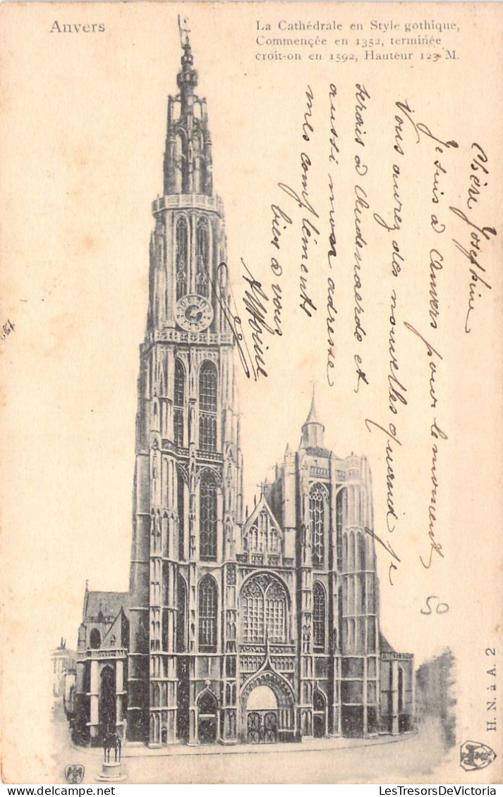 BELGIQUE - ANVERS - La Cathédrale - Carte Postale Ancienne - Antwerpen