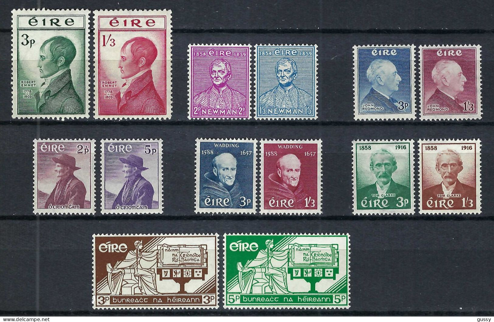 IRLANDE Ca.1953-58:  Les ZNr. 116-117,120-121,126-129,132-135,138-139 Neufs**, Forte Cote - Unused Stamps