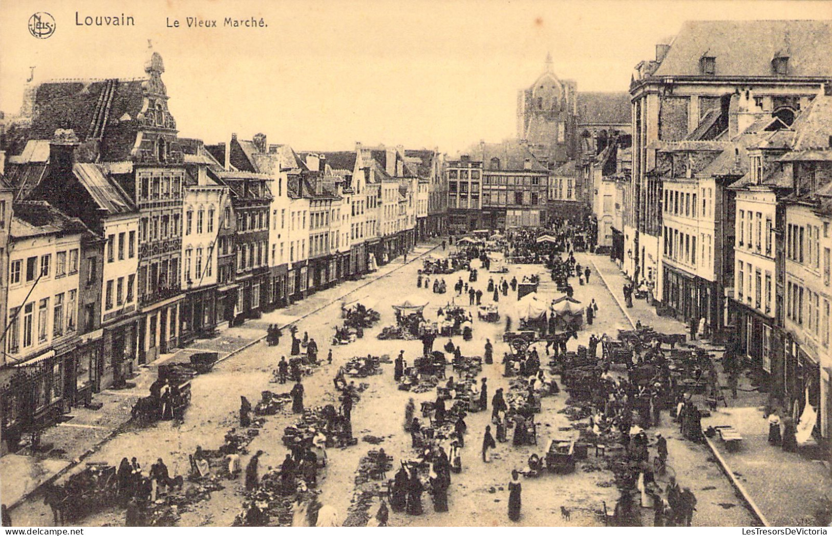 BELGIQUE - LOUVAIN - Le Vieux Marché - Carte Postale Ancienne - Leuven