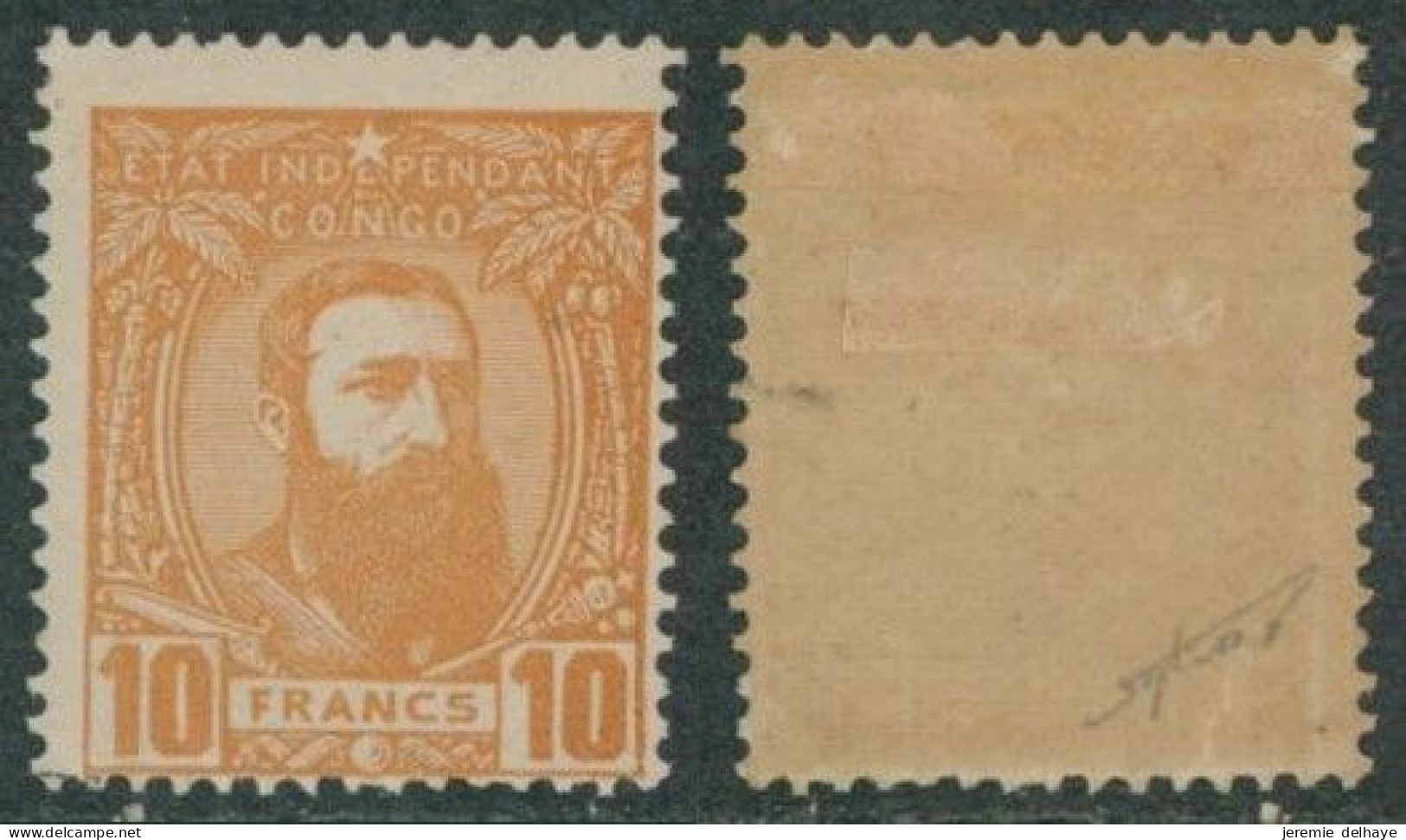 Congo Belge - Léopold II : N°13 Charnière + Certificat TAVANO. TB - 1884-1894
