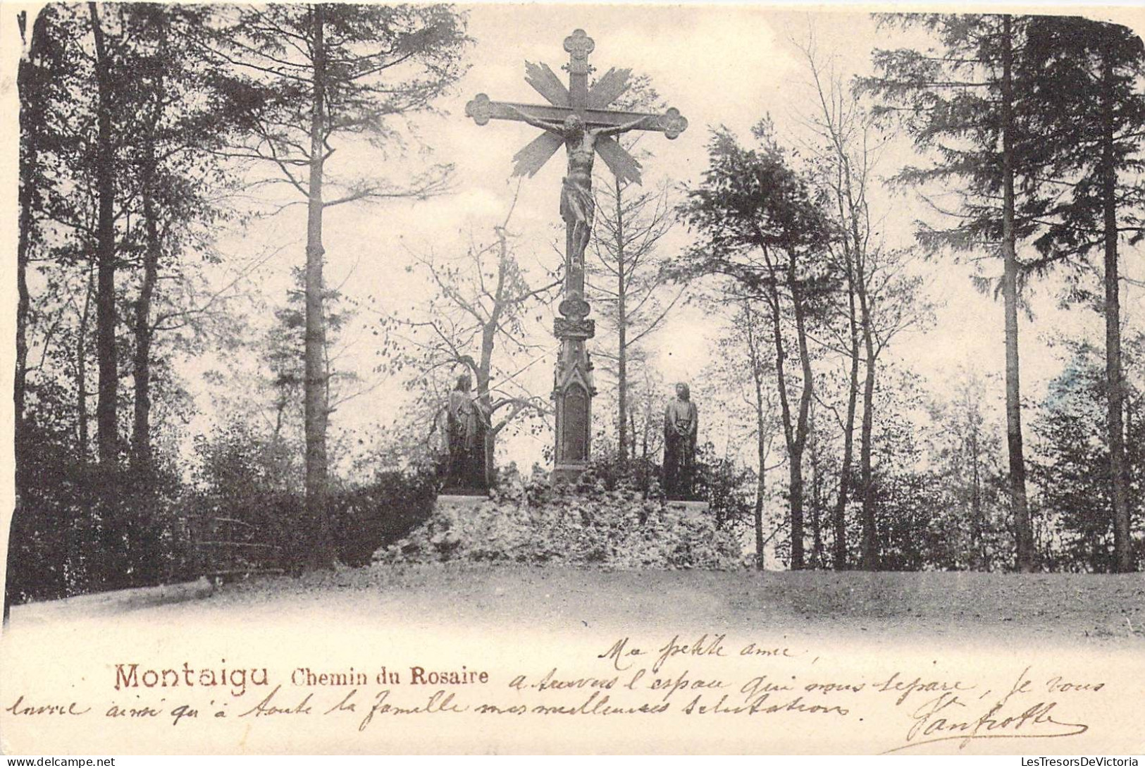 Belgique - Montaigu - Chemin Du Rosaire - Carte Postale Ancienne - Leuven