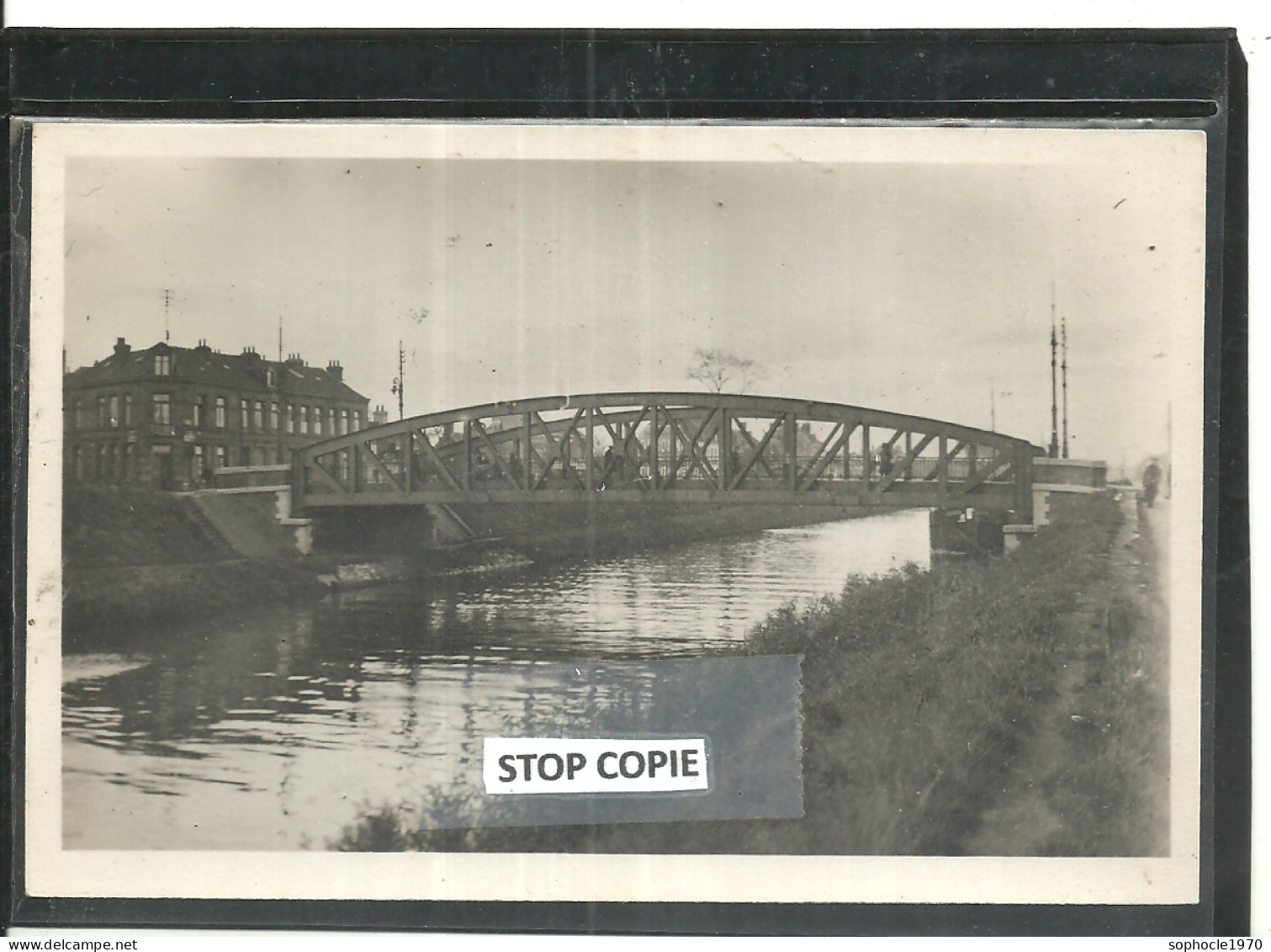 06-2023 - THE 50/174 - NORD - 59 - COUDEKERQUE BRANCHE - La Canal Et Le Pont Saint Georges - CPSM PF NB - Coudekerque Branche