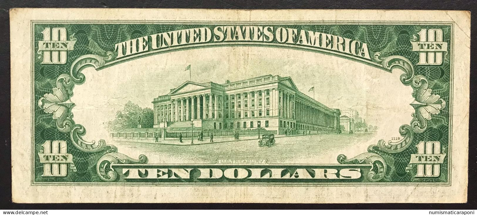 Usa U.s.a. 10 Dollars 1934 Lotto 4555 - United States Notes (1928-1953)