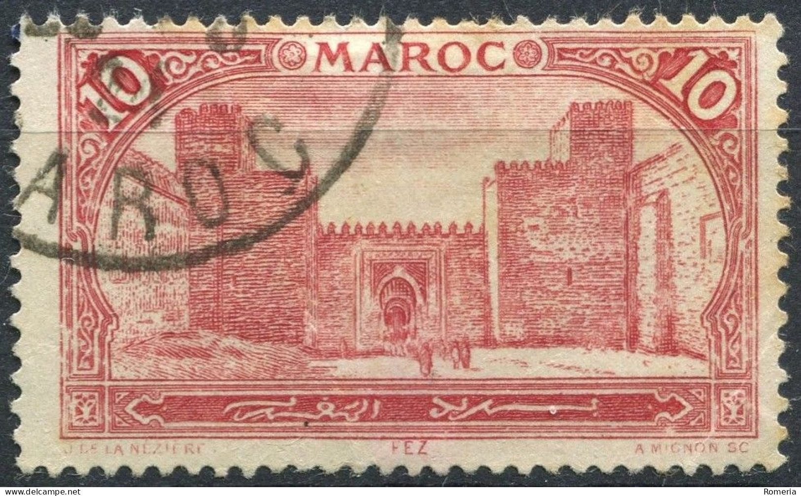 Maroc - 1917 - Protectorat Français -  - Yt 63 - 64 - 65 - 66 - 67 - 68 - 70 - 72 - 73 - 75  - oblitérés