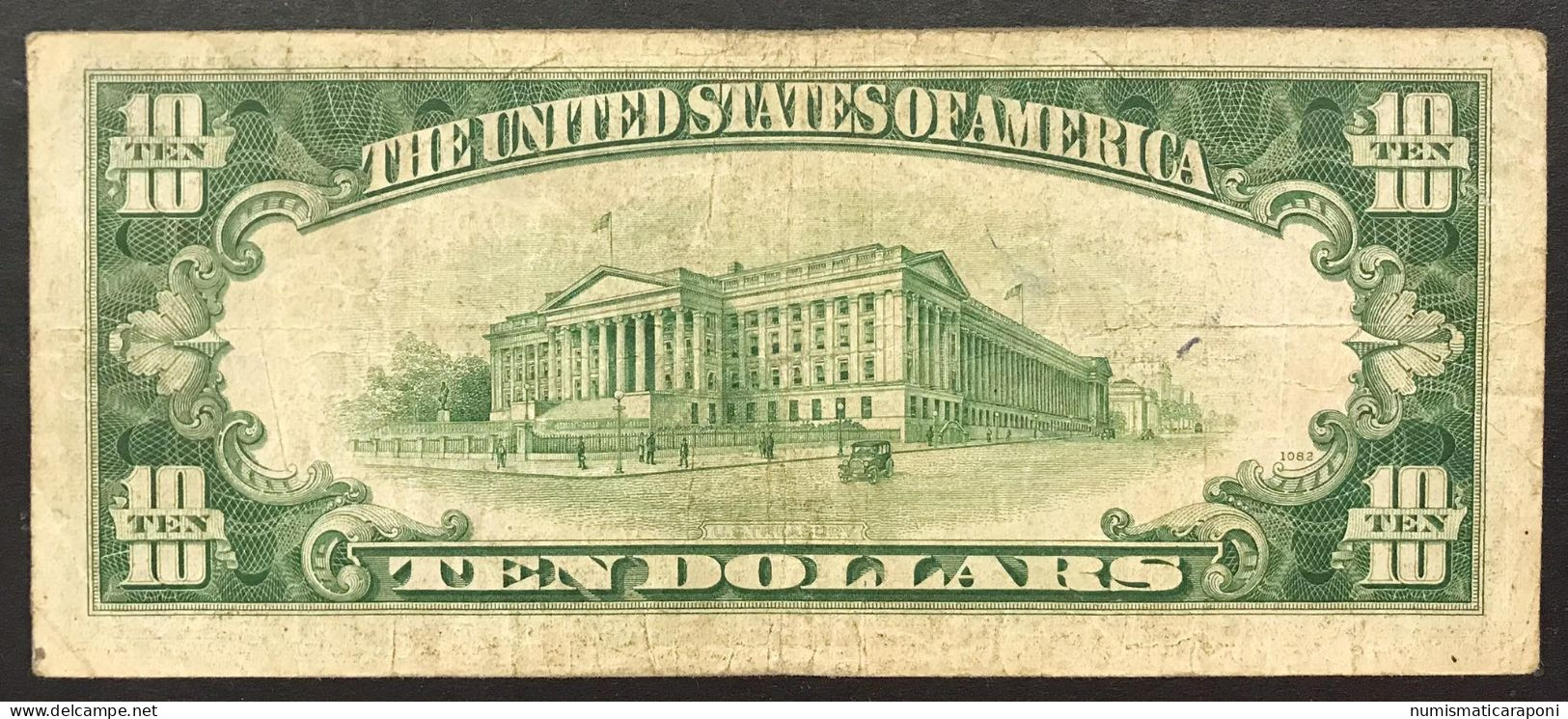 Usa U.s.a. 10 Dollars 1934 Lotto 4556 - Biljetten Van De Verenigde Staten (1928-1953)