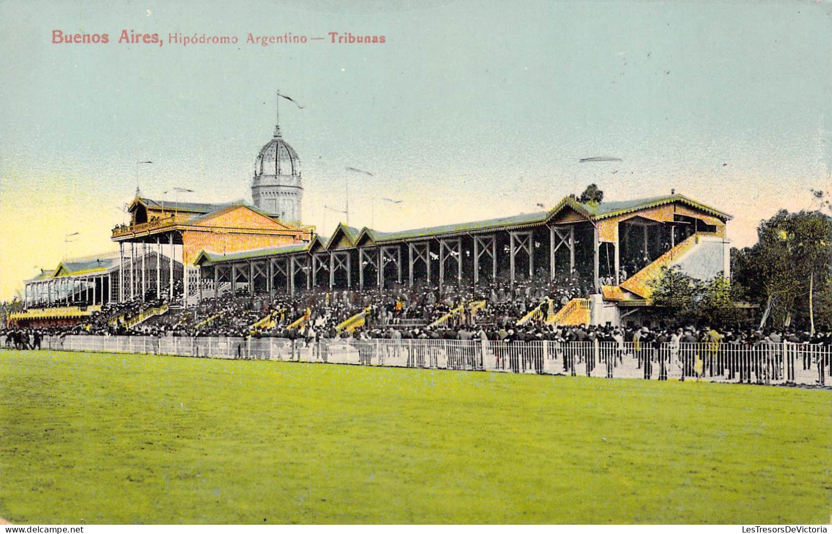 ARGENTINE - Buenos Aires - Hipodromo Argentino - Tribunas - Carte Postale Ancienne - Chile