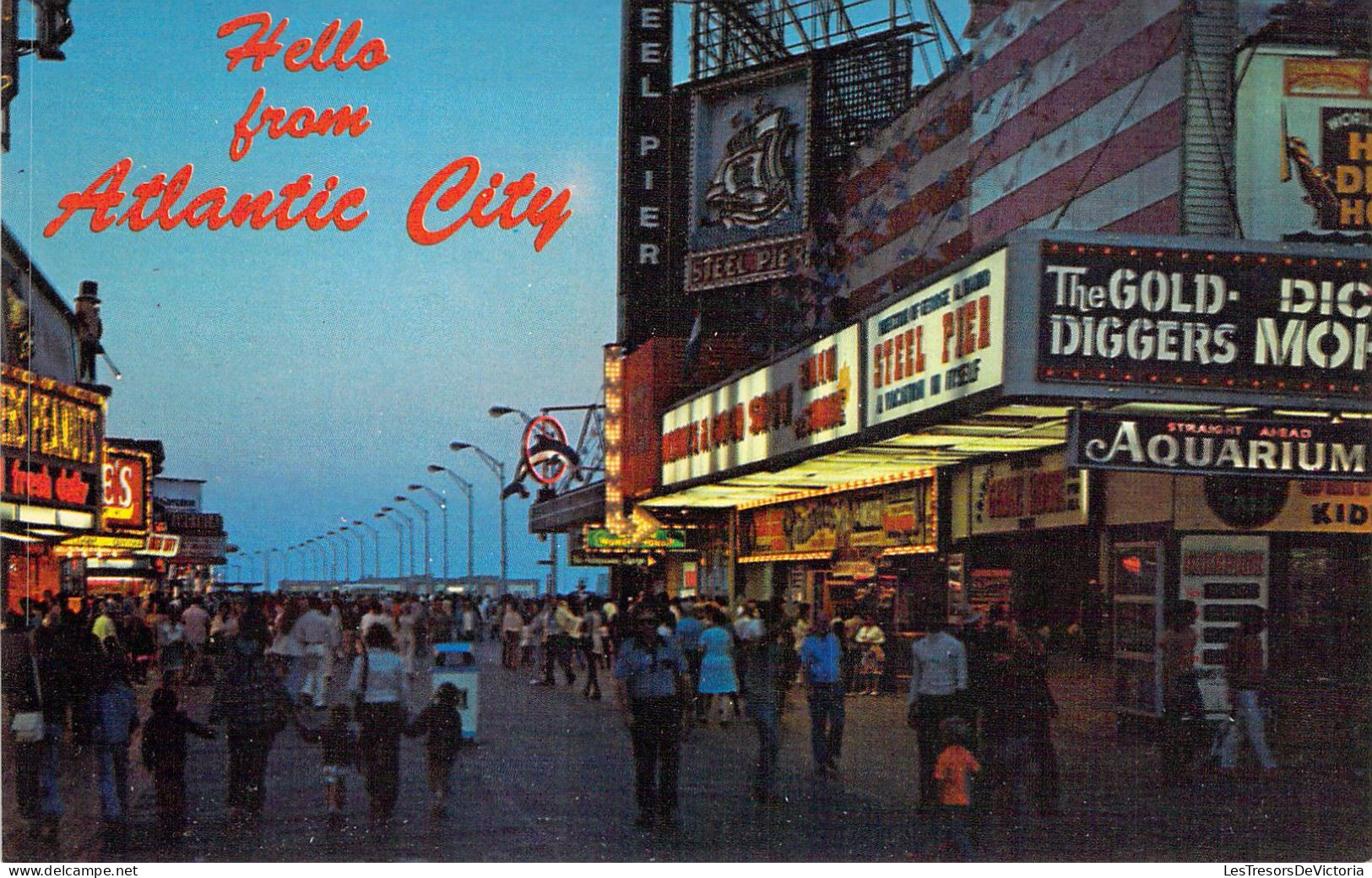 Etats Unis - Hello From Atlantic City - Carte Postale Ancienne - Atlantic City