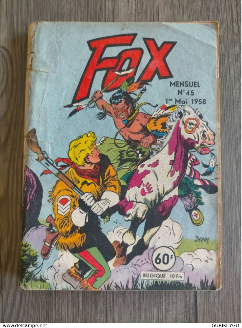 FOX  N° 45 LUG 01/05/1958 La Pénicilline Sur 4 Pages Couverture De DAMY - Lug & Semic