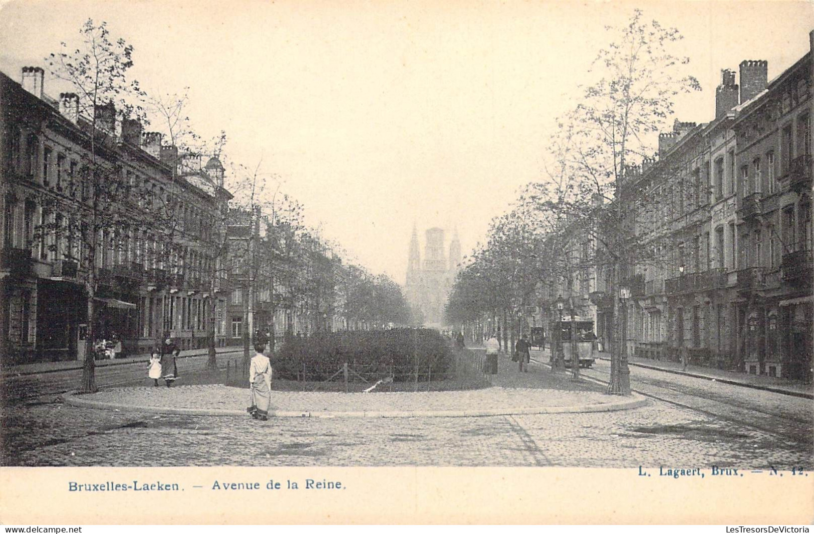 BELGIQUE - BRUXELLES - Avenue De La Reine - L Lagaert - Carte Postale Ancienne - Avenues, Boulevards