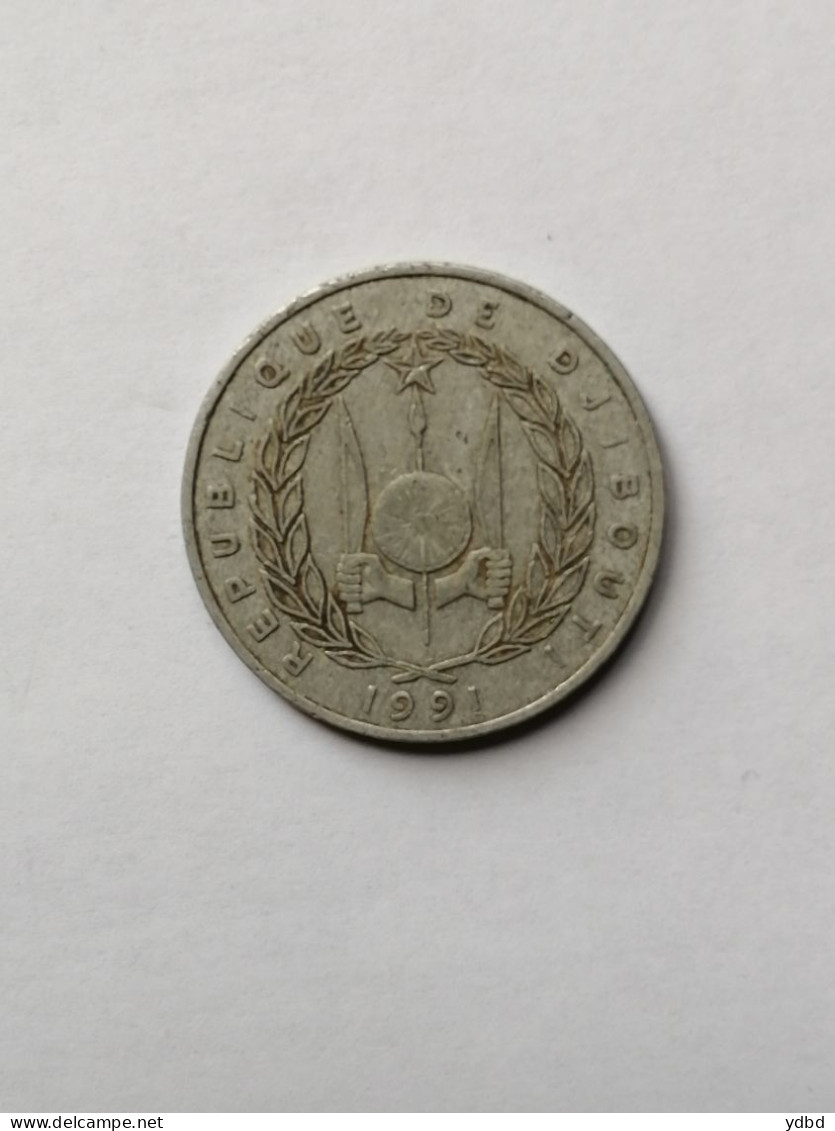 DJIBOUTI = PIECE DE  MONNAIE DE 5 FRANCS DE 1991 - Gibuti