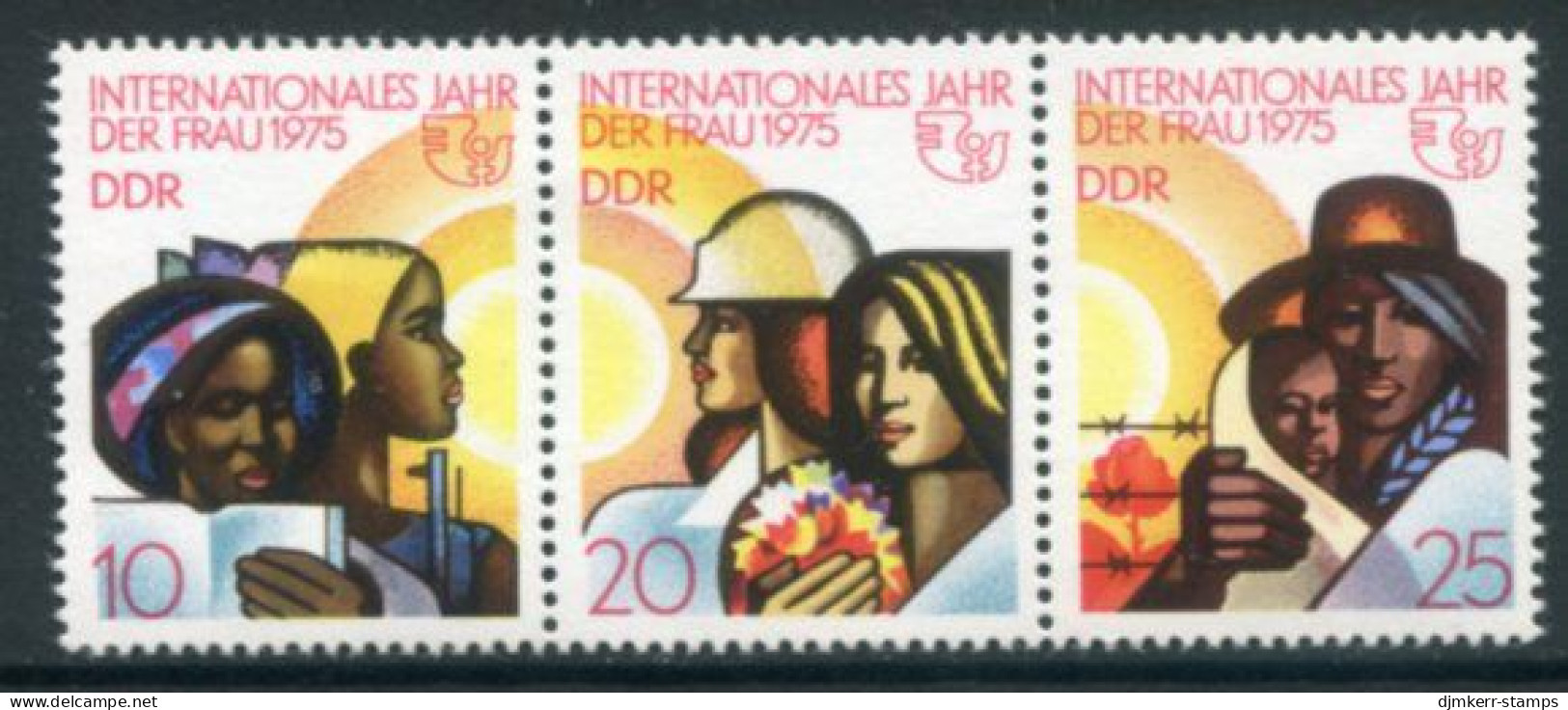 DDR / E. GERMANY 1975 International Women's Year MNH / ** .  Michel 2019-21 - Unused Stamps