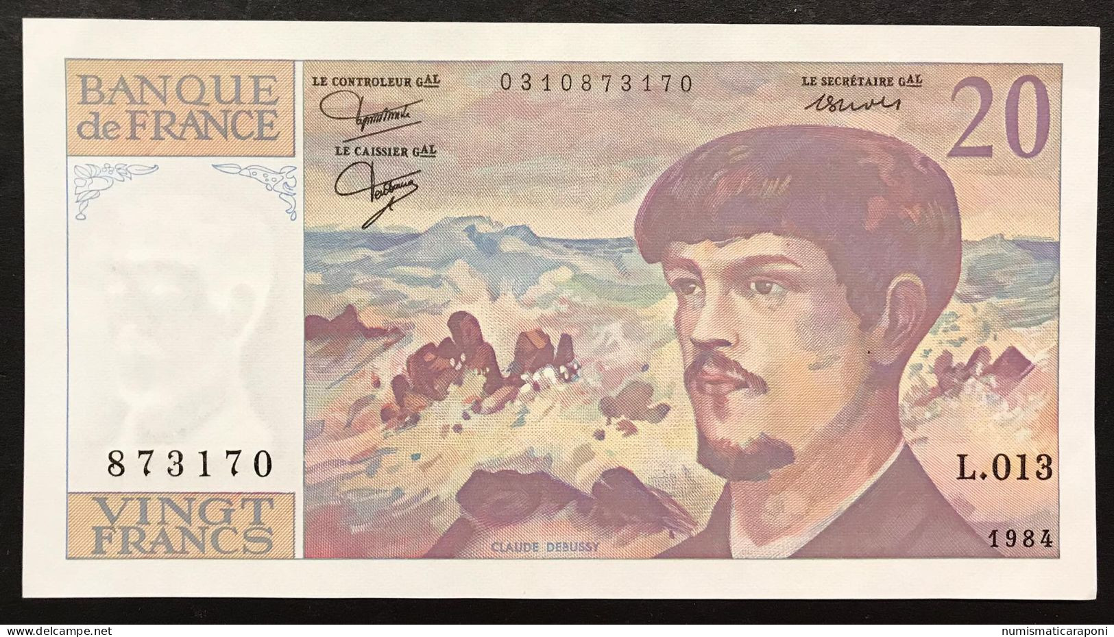 FRANCIA FRANCE 20 FRANCS 1984 Sup/q.fds  LOTTO.4434 - 20 F 1980-1997 ''Debussy''