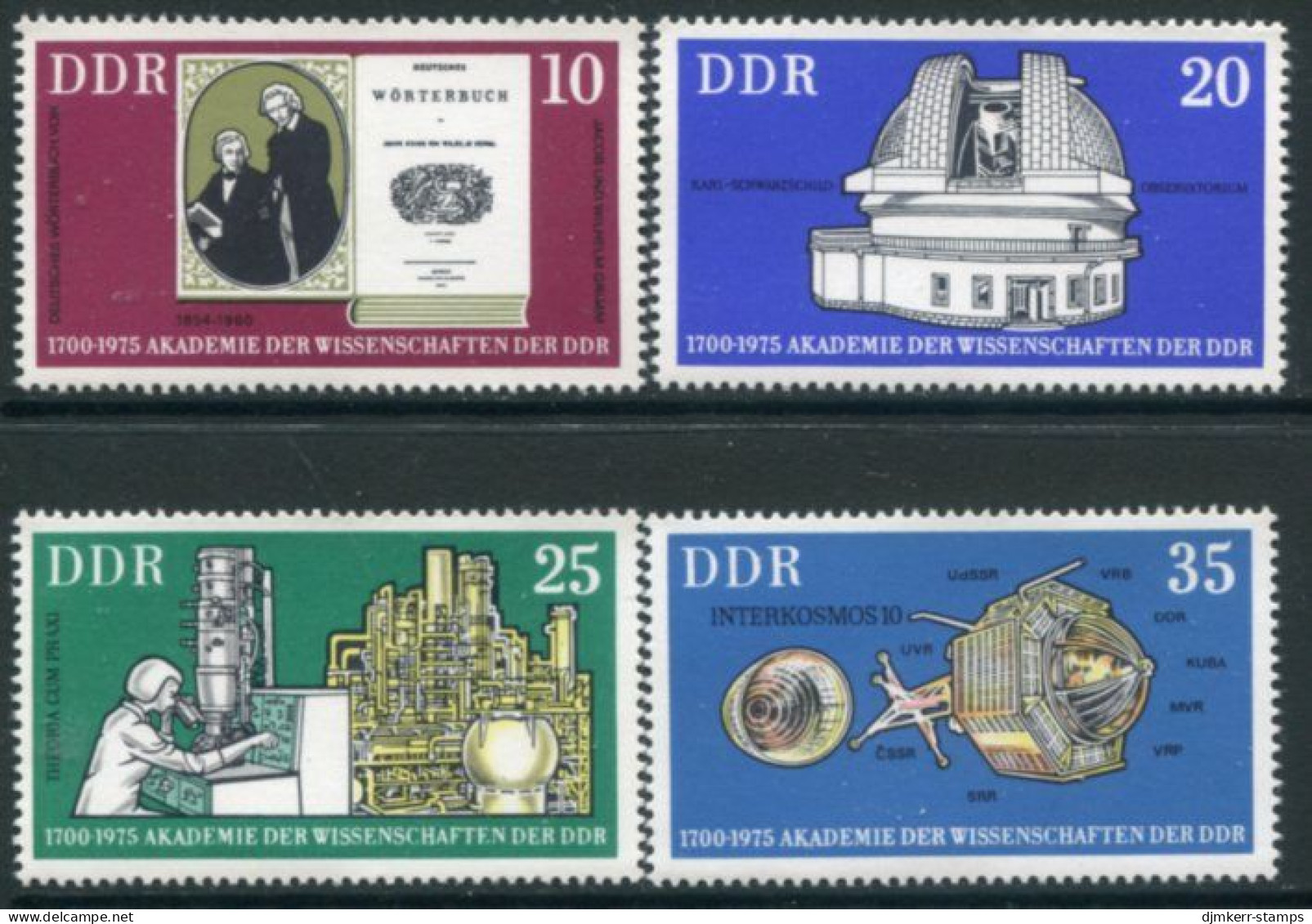 DDR / E. GERMANY 1975 Academy Of Sciences MNH / **.  Michel 2061-64 - Nuevos