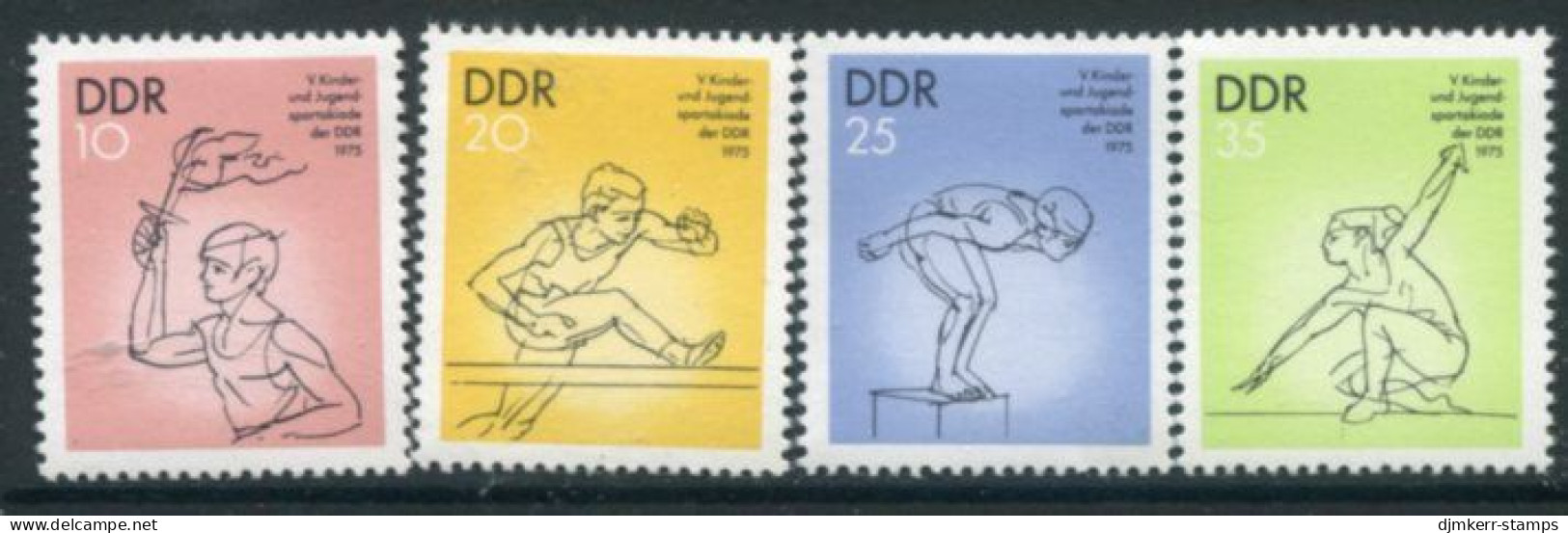 DDR / E. GERMANY 1975 Youth Spartakiad MNH / **.  Michel 2065-68 - Unused Stamps