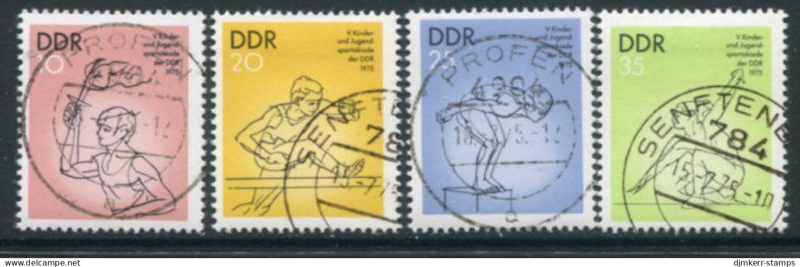 DDR / E. GERMANY 1975 Youth Spartakiad Used.  Michel 2065-68 - Used Stamps