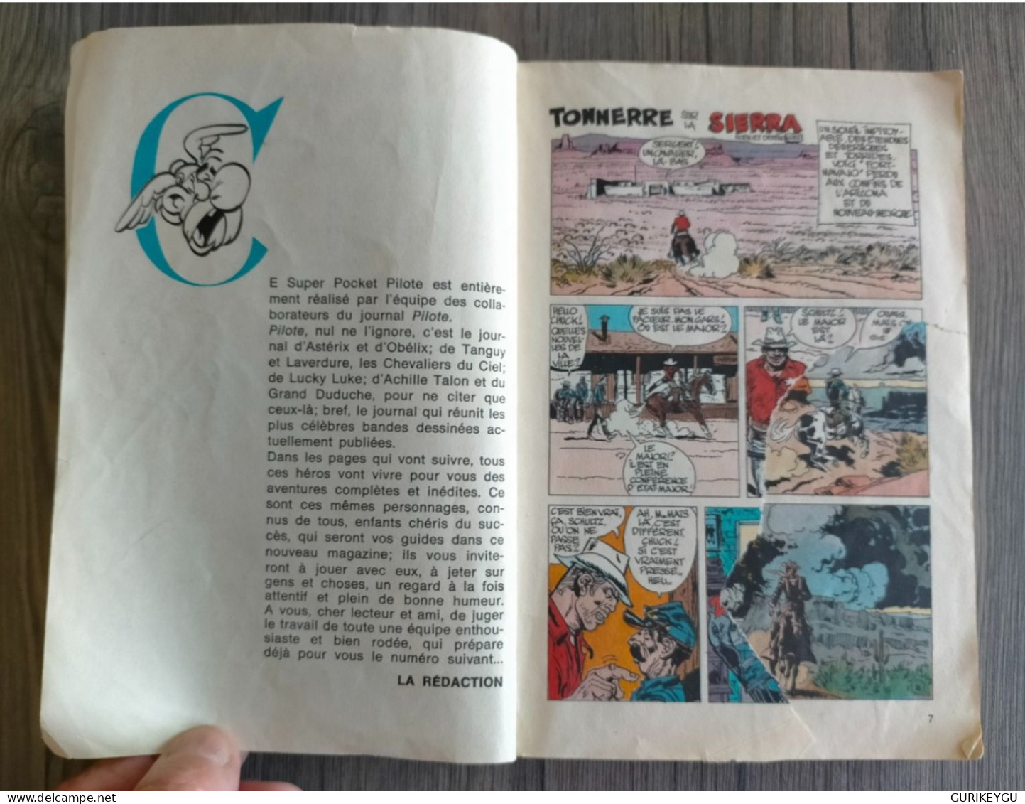 bd super pocket n° 1 PILOTE ASTERIX OBELIX EO 1968 FORT NAVAJO TANGUY norbert et kari BUCK GALLO tracassin LUCKY LUKE