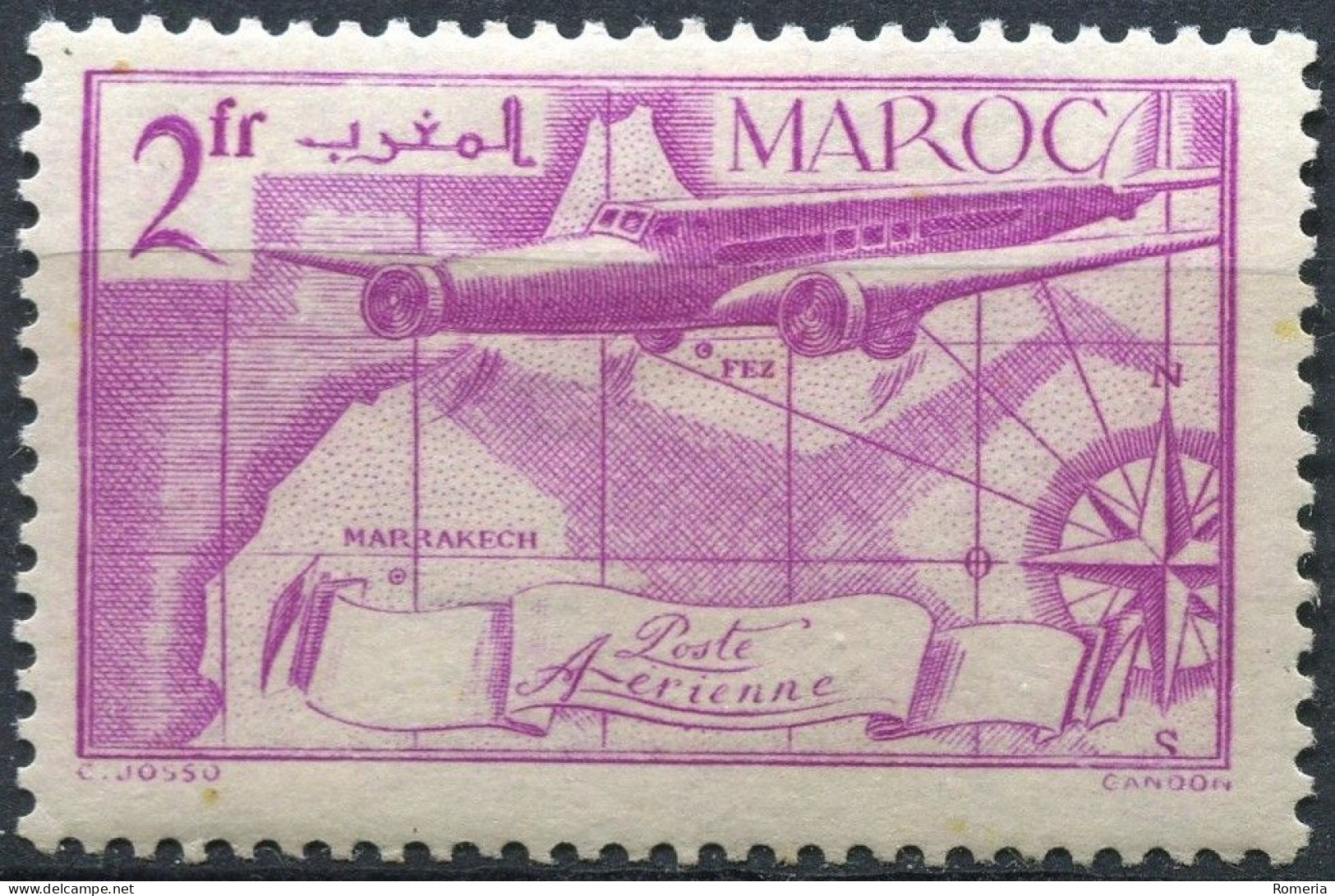 Maroc - 1922 -> 1955 - Lot Poste aérienne oblitérés - Nºs dans description